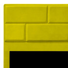 Cabeceira Casal Estofada Para Cama Box Jade Veludo Amarelo