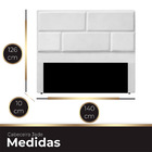 Cabeceira Casal Estofada Para Cama Box Jade Veludo Branco