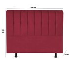 Cabeceira Casal Estofada Para Cama Box Kiara 140 Cm Suede Ver