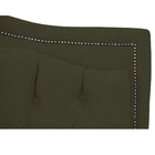 Cabeceira Casal Estofada Para Cama Box Maitê Veludo Chocolate