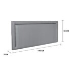 Cabeceira Casal Estofada Para Cama Box Reta Luxo Com Tachas 1