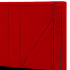 Cabeceira Casal Estofada Para Cama Box Toronto Veludo Vermelho