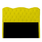 Cabeceira Casal Estofada Para Cama Box Verona Veludo Amarelo