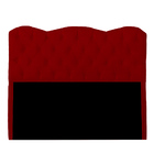 Cabeceira Casal Estofada Para Cama Box Verona Veludo Vermelho
