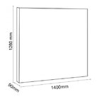 Cabeceira Casal Estofada Slim  Cinza Escuro