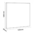 Cabeceira Casal Estofada Slim  Preto