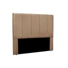 Cabeceira Casal Estofada Suede 140cm Ravena  Bege