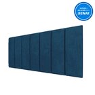 Cabeceira Casal Estofada Uvaia Cabecasa Madeiraoriginals Azul