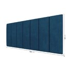 Cabeceira Casal Estofada Uvaia Cabecasa Madeiraoriginals Azul