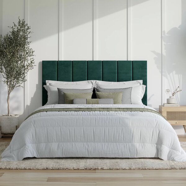 Cabeceira Casal Estofada Uvaia Cabecasa Madeiraoriginals Verde