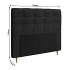 Cabeceira Casal Estofada Veloplus Dobuê Hanover