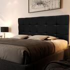 Cabeceira Casal Estofado Gleen Preto