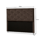 Cabeceira Casal Europa 1,38 Marrom