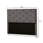 Cabeceira Casal Europa 1,58 Cinza