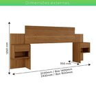Cabeceira Casal Extensível 223 A 243 Cm Master Cinamomo
