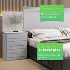 Cabeceira Casal Extensível 230 A 250 Cm Império Branco