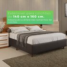 Cabeceira Casal Extensível 230 A 250 Cm Império Cinamomo/off-