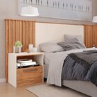 Cabeceira Casal Extensível 2 Mesas Com Gaveta Lucius Freijó/o