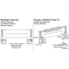 Cabeceira Casal Extensível 2 Mesas Com Gaveta Proximus Buriti