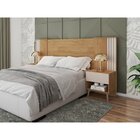 Cabeceira Casal Extensível 2 Mesas Com Gaveta Proximus Buriti