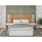 Cabeceira Casal Extensível 2 Mesas Com Gaveta Proximus Buriti