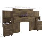 Cabeceira Casal Extensível Amanda Amadeirado