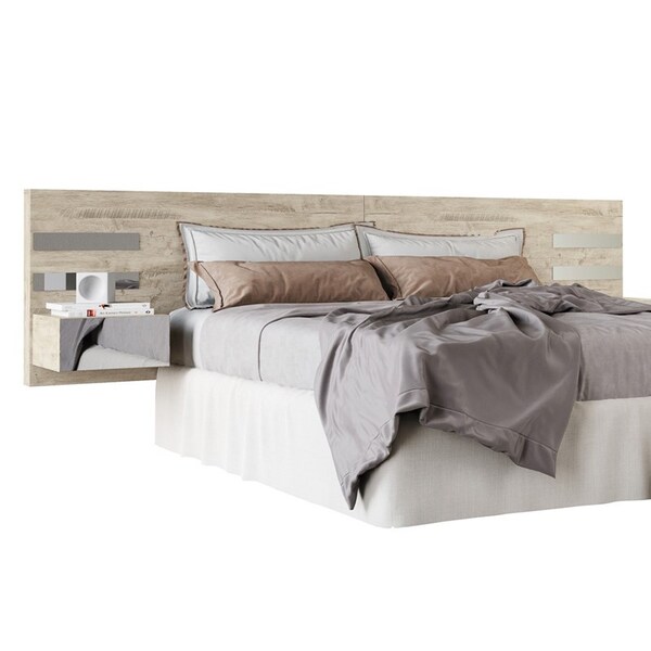 Cabeceira Casal Extensível Aura Cama Box Queen/king Aspen - H