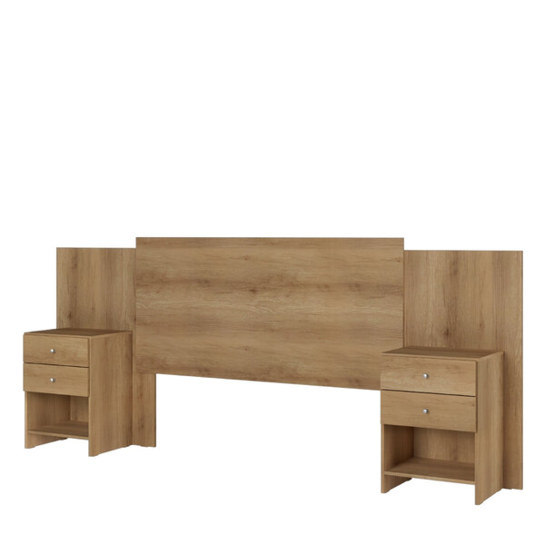 Cabeceira Casal Extensível Com 2 Mesas De Cabeceiras Formosa