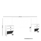 Cabeceira Casal Extensível Com 2 Mesas De Cabeceiras Formosa