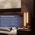 Cabeceira Casal Extensível Com Led Luminous Yescasa Cinamomo