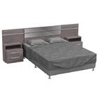 Cabeceira Casal Extensível Com Mesa De Apoio Batis Branca