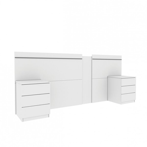 Cabeceira Casal Extensível Com Mesa De Apoio Veronna Tcil