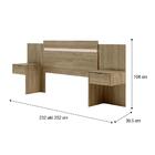 Cabeceira Casal Extensível E Mesa Lateral 1114 Carraro