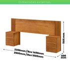 Cabeceira Casal Extensível Valência Cinamomo