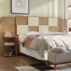 Cabeceira Casal Firenze Amêndoa/off White