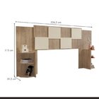 Cabeceira Casal Firenze Amêndoa/off White