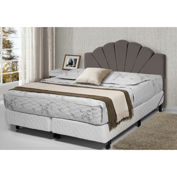 Cabeceira Casal Flora 1,93 Cinza