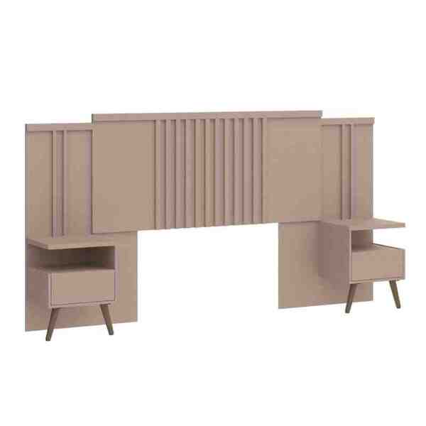 Cabeceira Casal Flora Com 2 Mesas Duna Castro Móveis