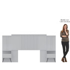 Cabeceira Casal Flora Com 2 Mesas Duna Castro Móveis