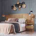 Cabeceira Casal Flora Com 2 Mesas Duna Castro Móveis