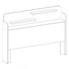 Cabeceira Casal Florença 100% Mdf 132211 Branco - Gabrielli M