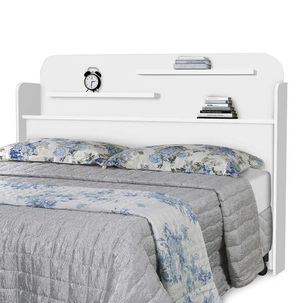Cabeceira Casal Florença 100% Mdf 132211 Branco - Gabrielli M