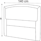 Cabeceira Casal Geovana 140 Cm Suede Camurça - D A Decor