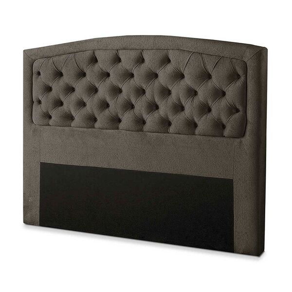 Cabeceira Casal Geovana 140 Cm Suede Marrom - Jrv Moveis