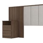 Cabeceira Casal Grécia Estofada 4 Gavetas - Móveis Henn