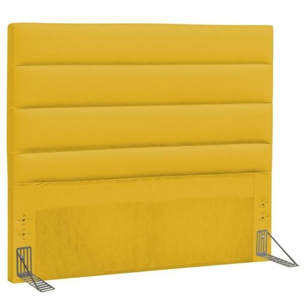 Cabeceira Casal Greta 145cm Corano Amarelo - D'monegatto