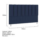 Cabeceira Casal Hannover P04 140 Cm Suede - Amarena Móveis -