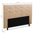 Cabeceira Casal Hanover Bege