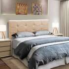 Cabeceira Casal Hanover Bege