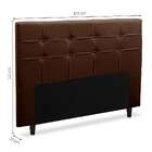 Cabeceira Casal Hanover Chocolate